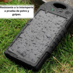 POWER BANK CARGA SOLAR Y LUZ LED (TEC049-U) NEGRO - Imagen 3